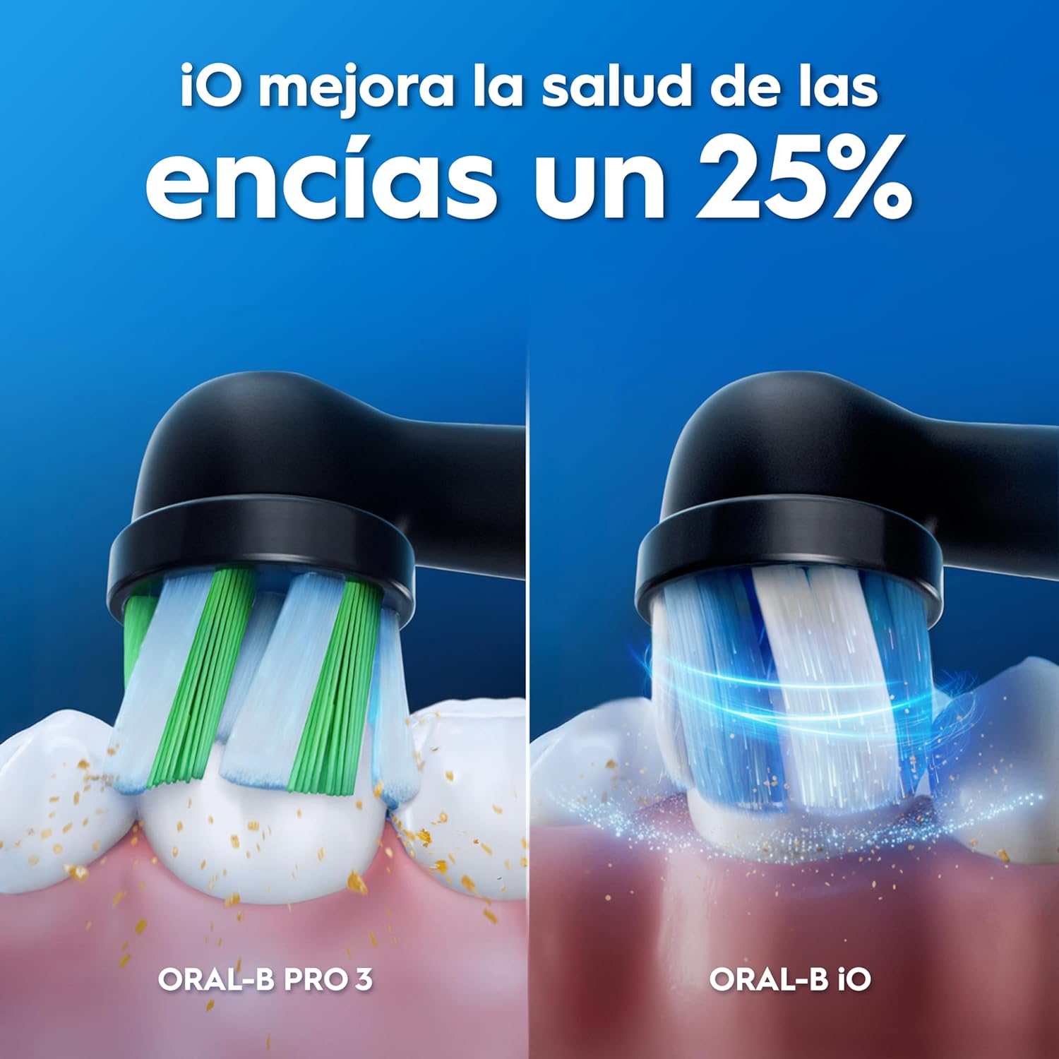 Detalle 2 de Oral-B iO 2 Cepillo Eléctrico Negro Noche y Rosa 🪥
