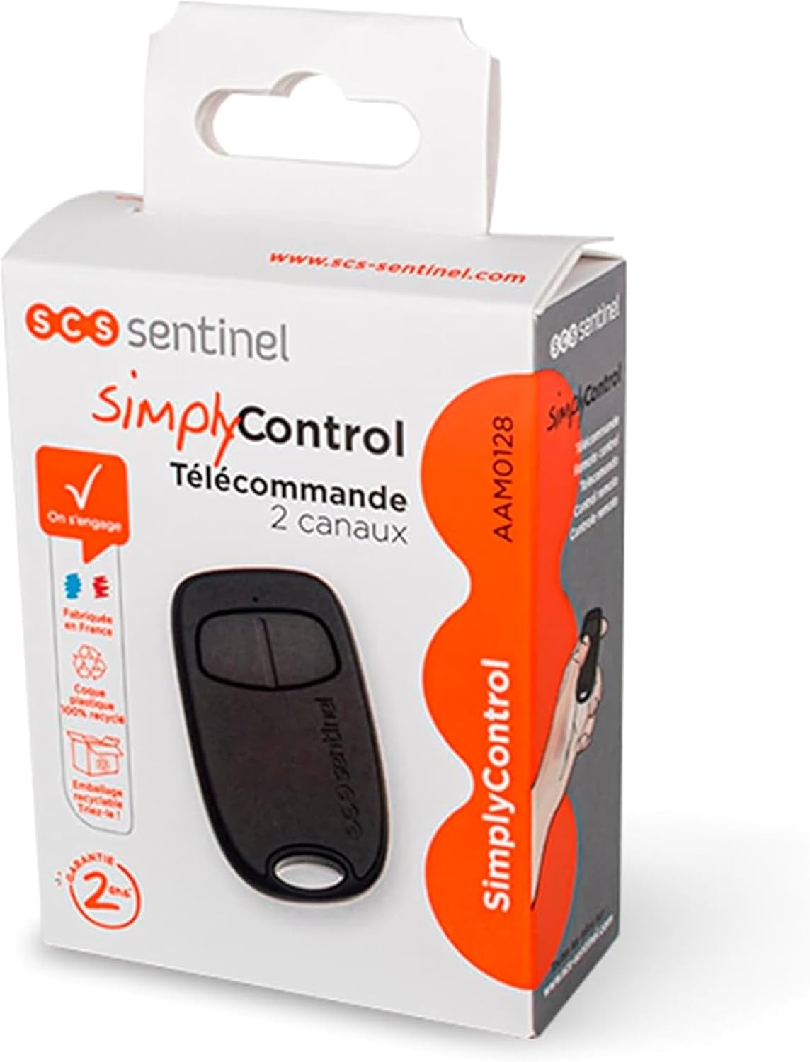 Thumbnail 6 de SCS Sentinel AAM0128: Telecomando rotativo a codice segreto 2 canali per cancelli, SimplyControl, nero