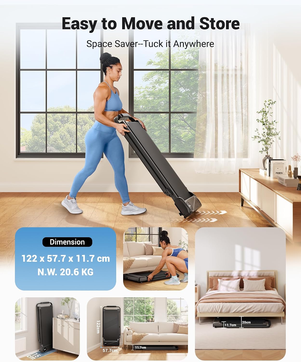 Thumbnail 5 de THERUN Folding Treadmill 2.5HP 1-10KM/H