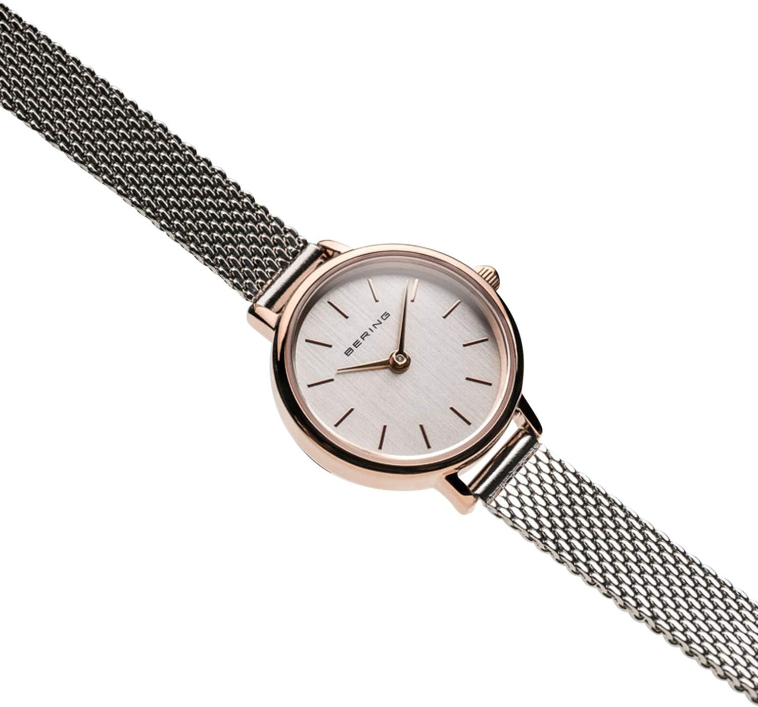 Thumbnail 3 de BERING Classic Collection: orologio minimalista con quarzo, vetro zaffiro e acciaio IP rosa
