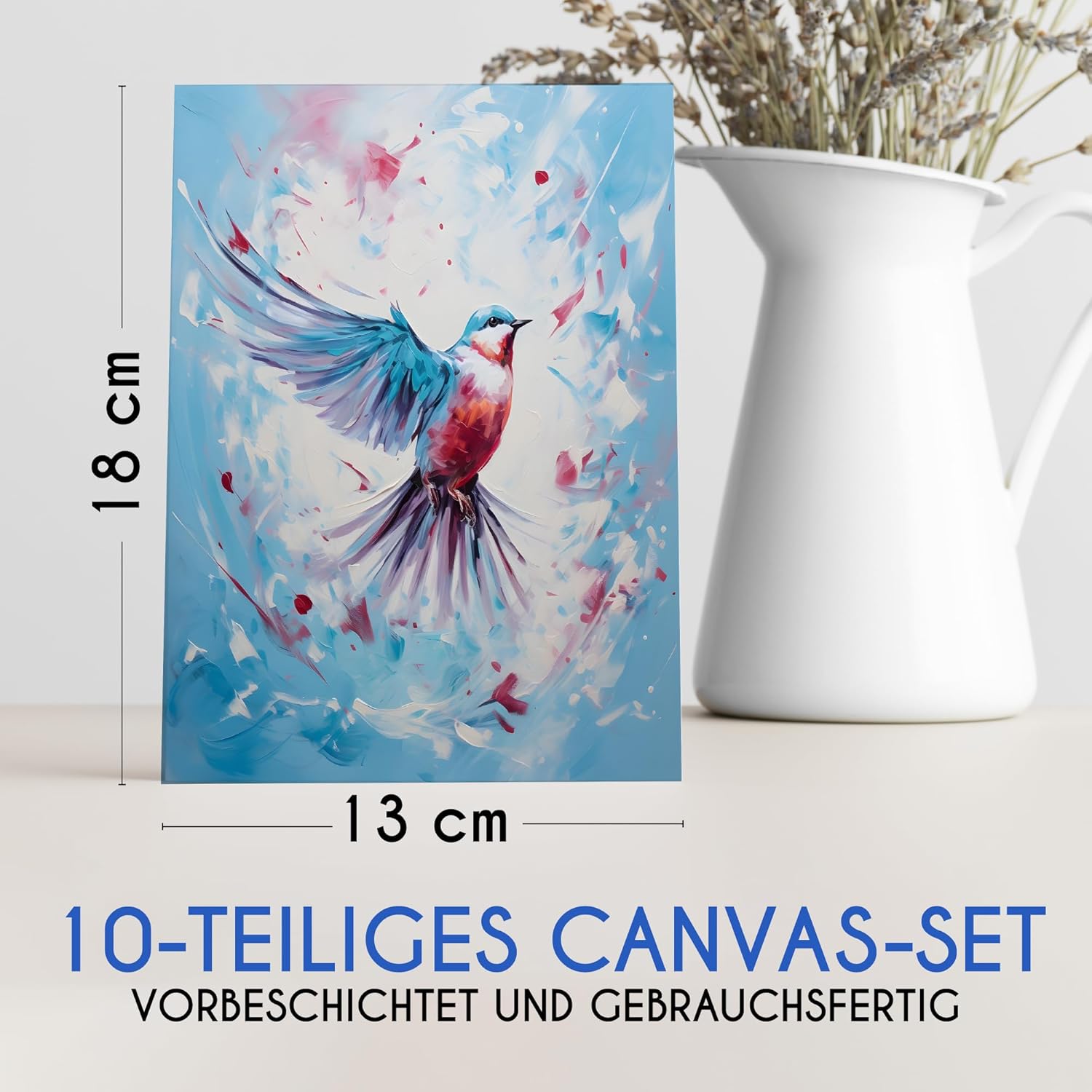 Thumbnail 1 de Zenacolor Canvas-Set (10-teilig) 13×18 cm – Leinwände zum Bemalen, 100% säurefreie Baumwolle