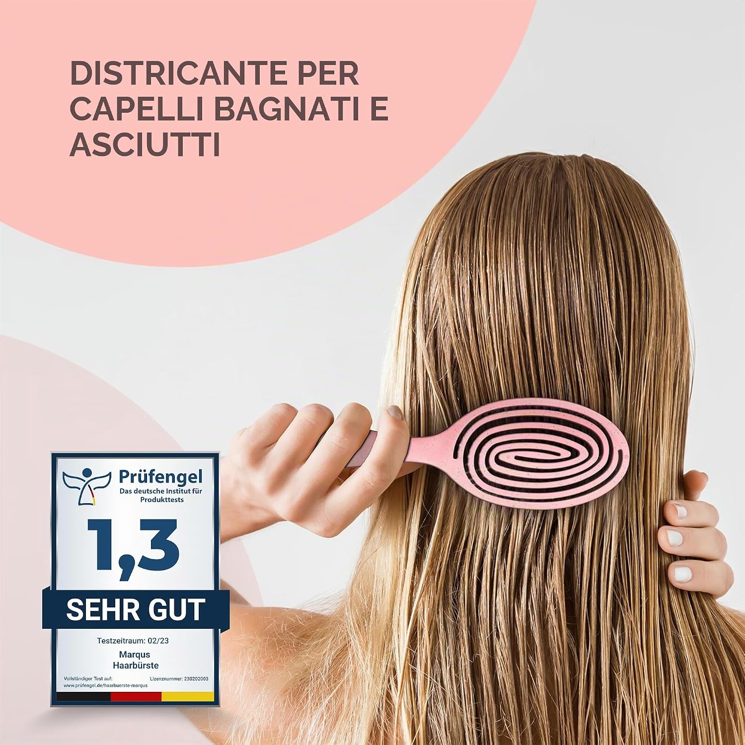 Detalle de marQus Spazzola Districante per Capelli – Bio-based, Vegana, 1 Pezzo