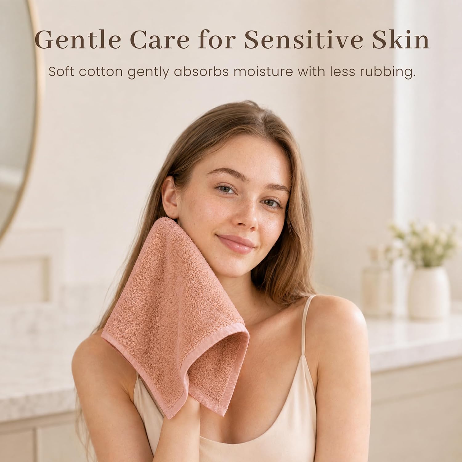 Detalle de Konssy Maoquan-Xiezhuangjin-2Dai-Tuo Cotton Terry Face Cloths, 6-Pack