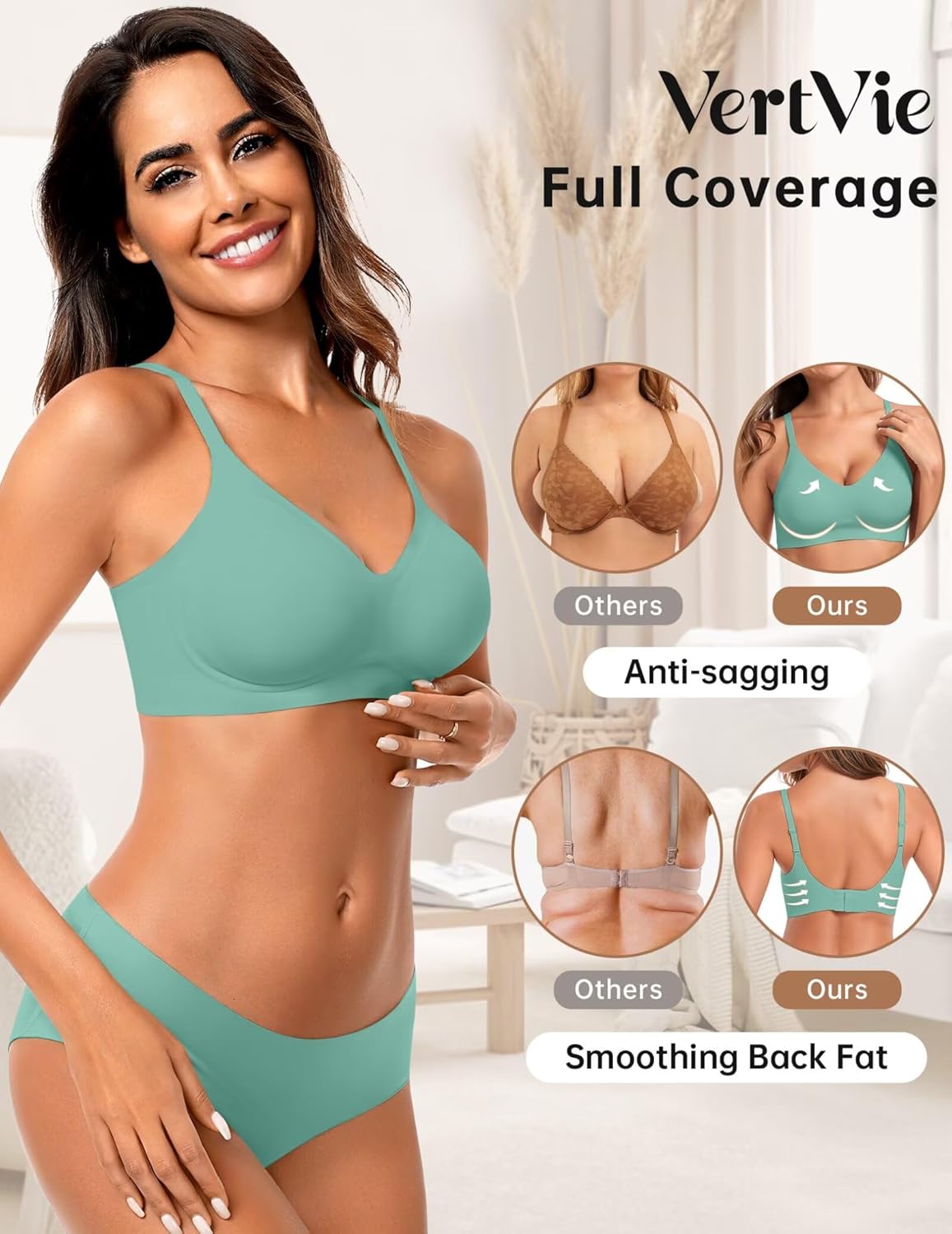 Detalle de Vertvie Seamless Wireless Bralette