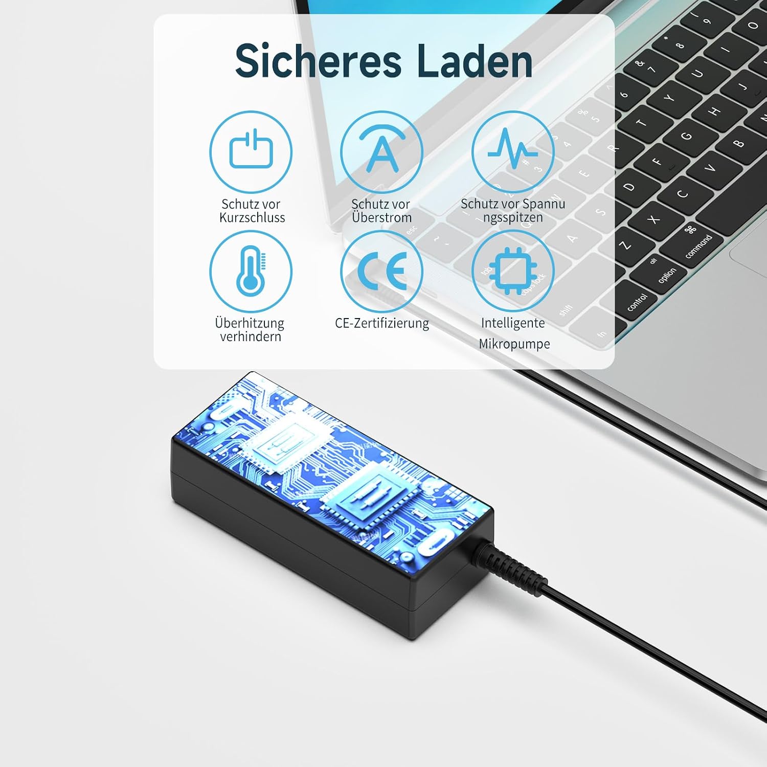 Detalle de HP Laptop Netzteil 65 W 19,5 V / 3,33 A (4,5 x 3,0 mm) – kompatibel mit vielen HP Modellen