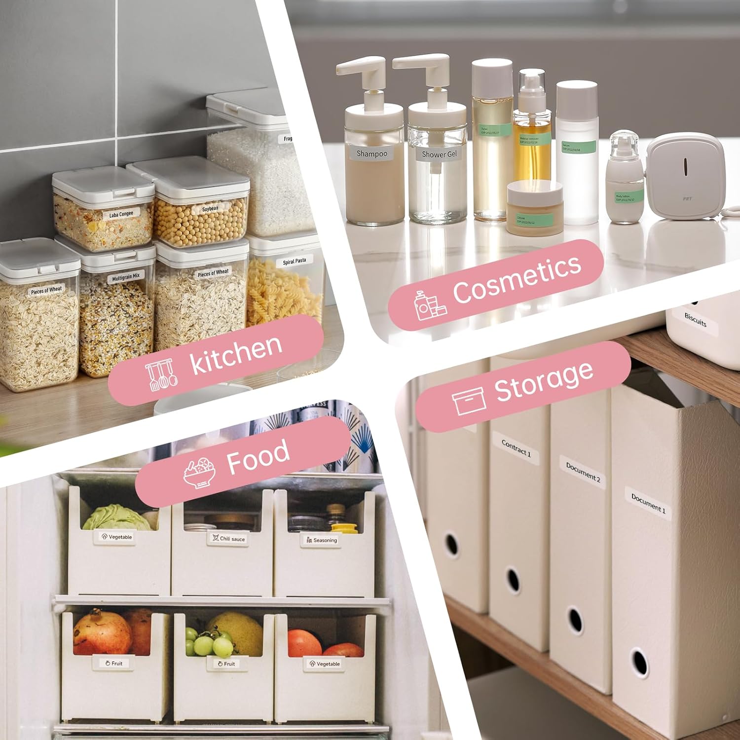 Thumbnail 4 de PRT Mini Etichettatrice Portatile con Bluetooth e ricarica (rosa) per etichette adesive