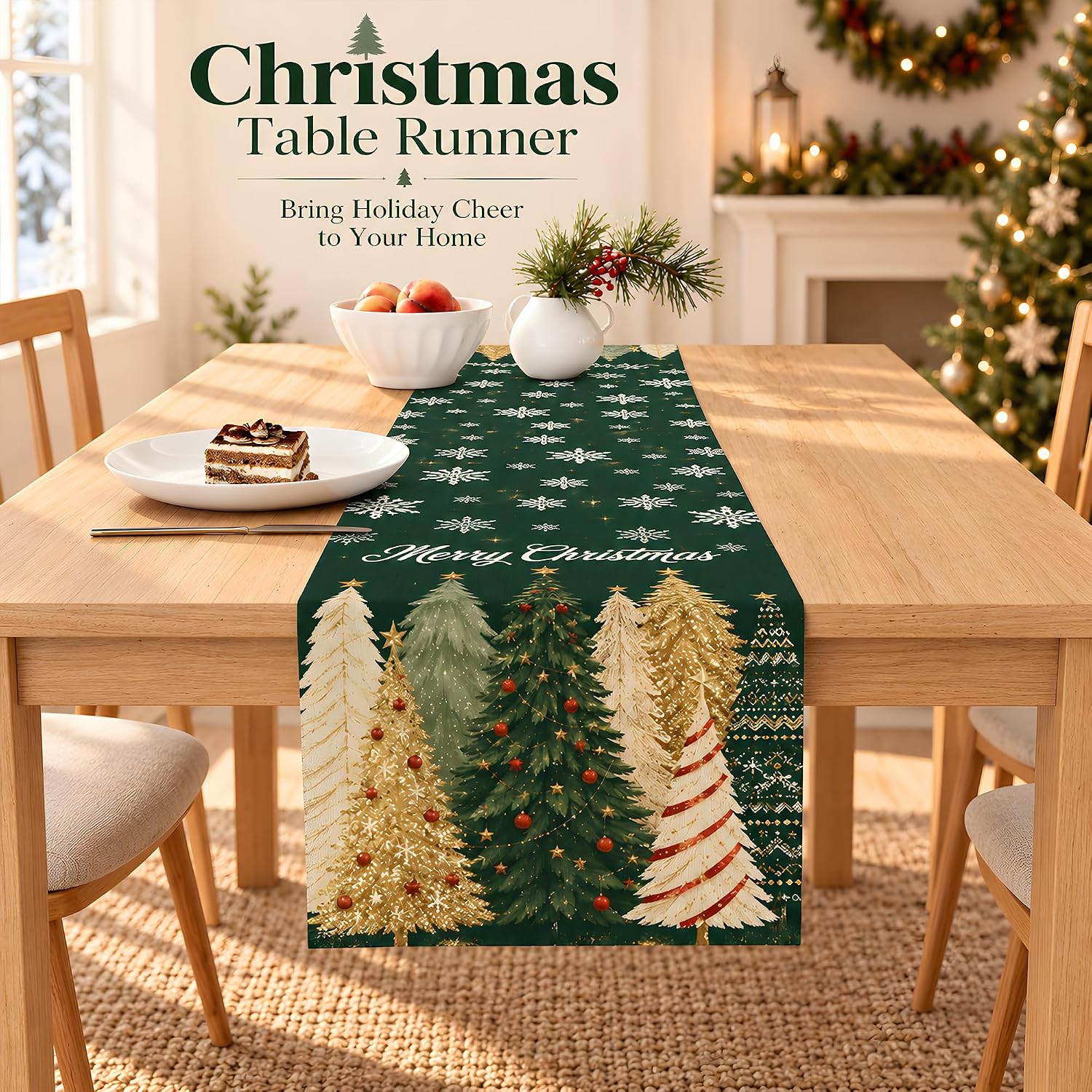 Detalle 2 de Christmas Table Runners, 2-Pack