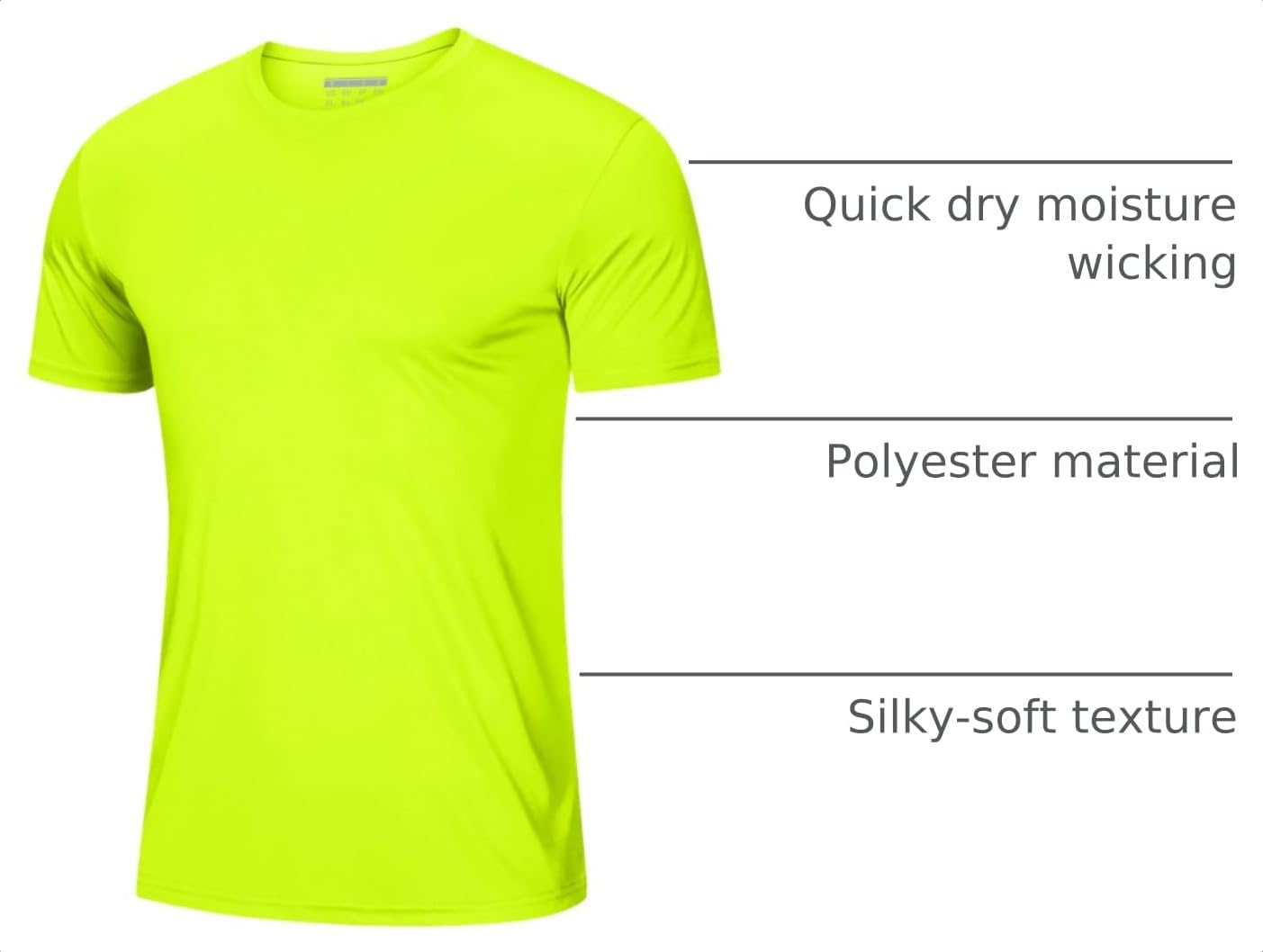 Detalle de MAGCOMSEN Men's Short Sleeve UPF 50+ T-Shirt – Quick Dry Athletic Tee