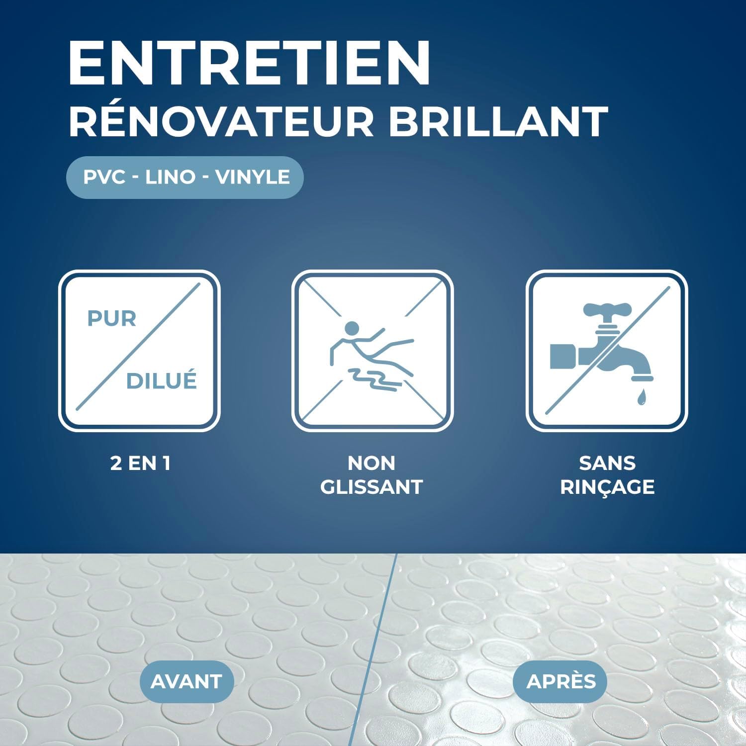 Thumbnail 2 de STARWAX Entretien brillant pour sols PVC – 1 L, 2 en 1, sans rinçage, rendement jusqu'à 750 m²