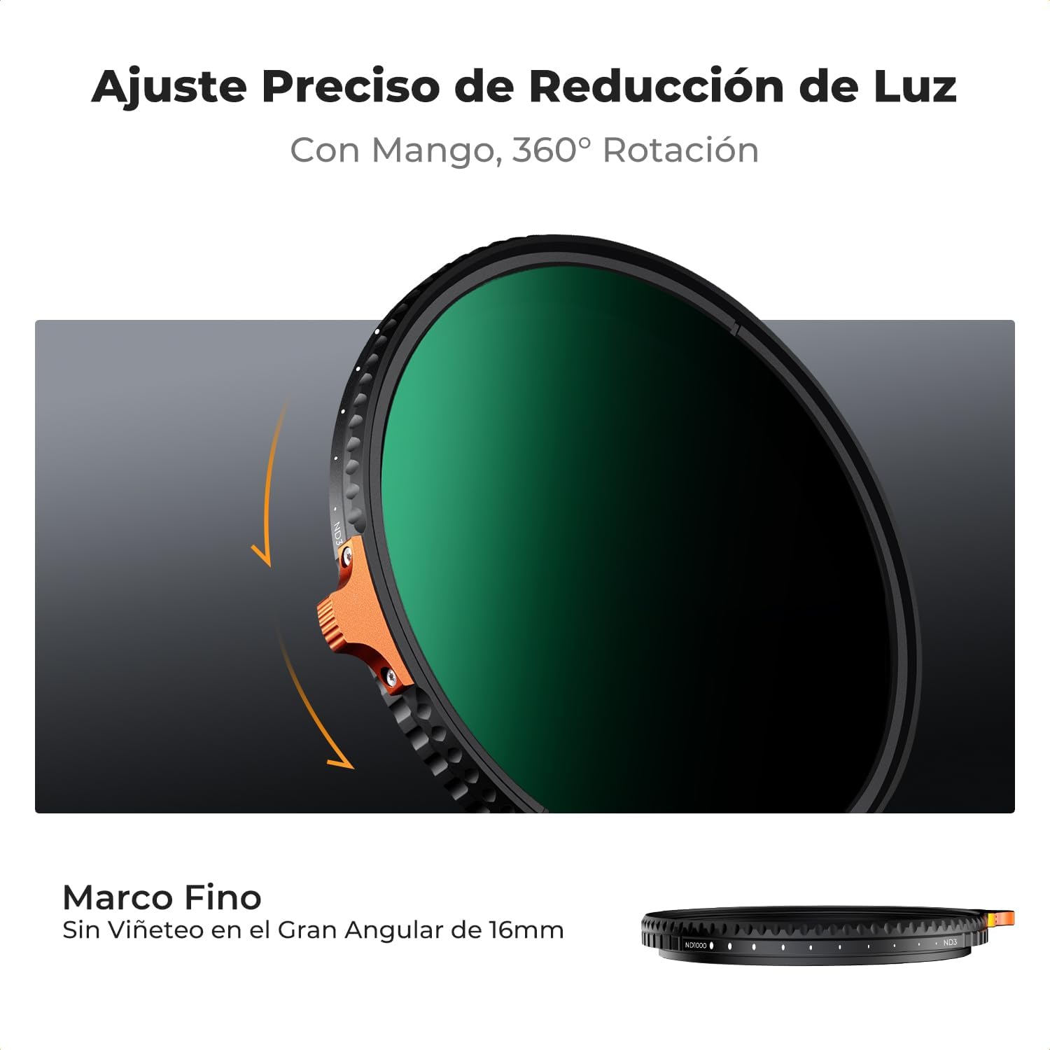 Thumbnail 3 de K&F CONCEPT Nano-Xcel 52mm ND3-1000