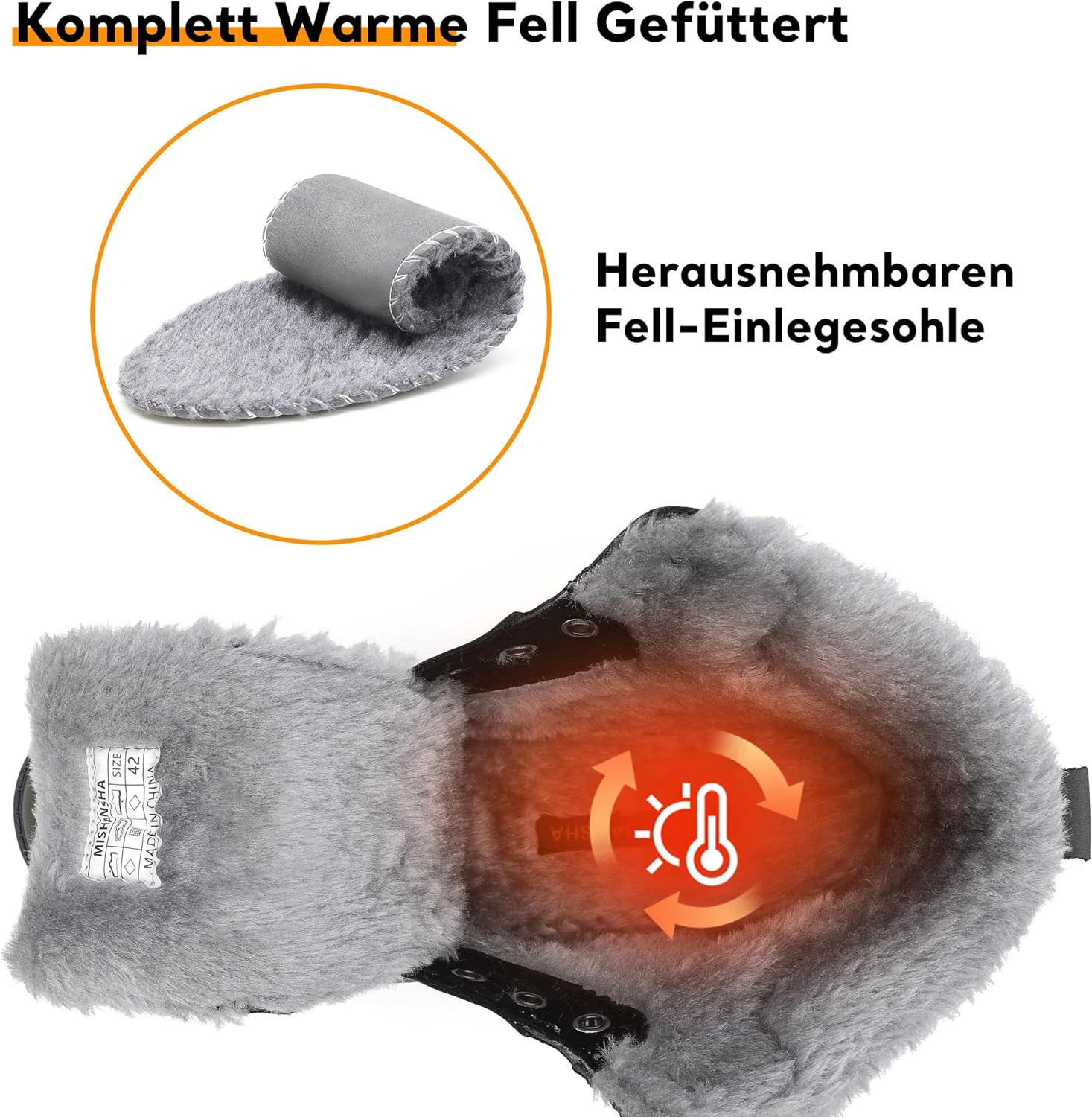 Thumbnail 3 de Mishansha Winterschuhe wasserdicht Gr.36-48