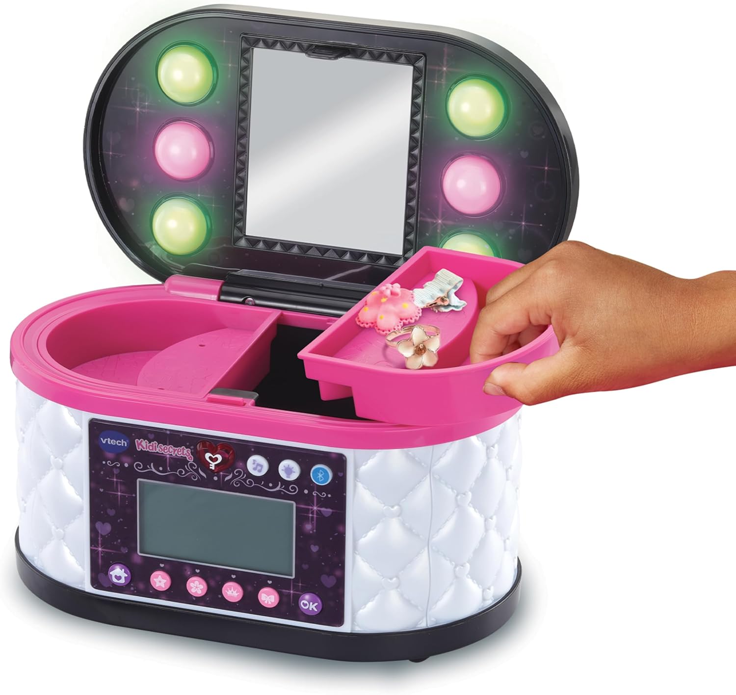 Thumbnail 4 de VTech KidiSecrets Ma Mallette Beauté Magique Noire – boîte secrète avec code, miroir LED et Bluetooth