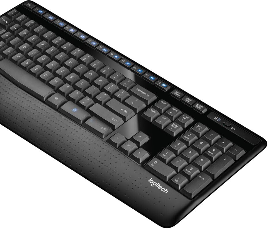 Detalle de Logitech K345 Full-Size Wireless Keyboard with Palm Rest and Media Keys