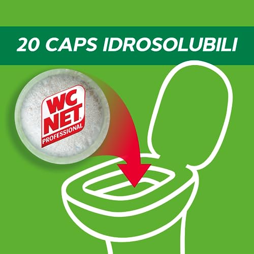Detalle de Wc Net Professional - Fosse Biologiche Capsule Idrosolubili (20 Capsule) per un Funzionamento Senza Ingorghi