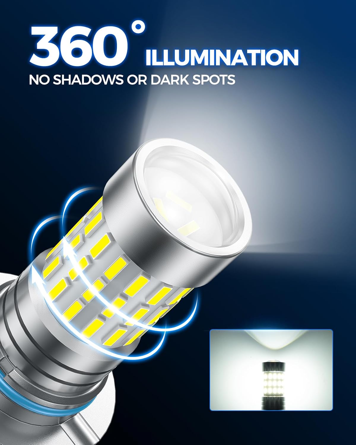 Detalle 2 de Marsauto 9006 LED Fog Light Bulbs