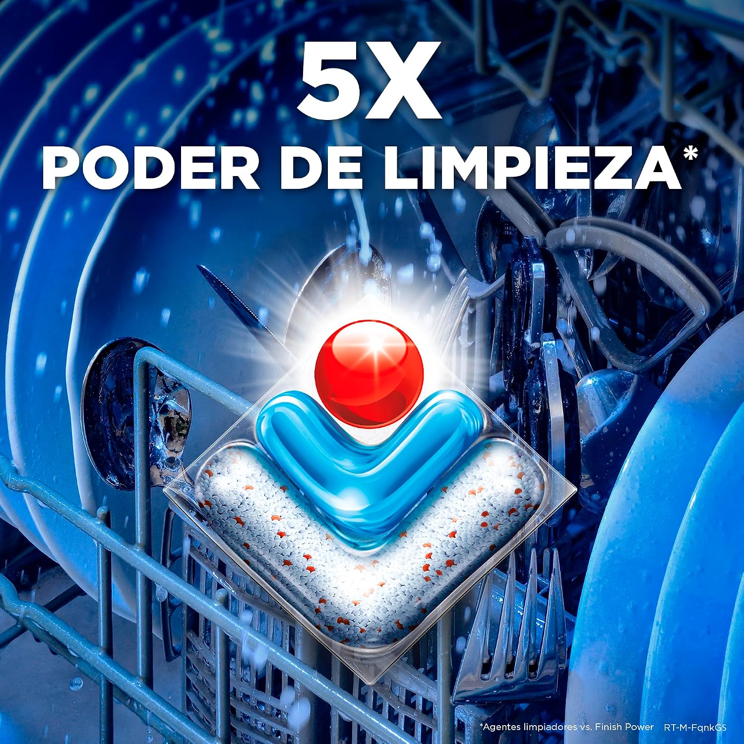 Detalle 2 de Finish Ultimate Plus Infinity Shine 💎 Pastillas para Lavavajillas, 73 piezas