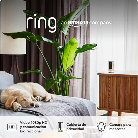 Detalle de Ring Indoor Camera 2.ª gen. WiFi, HD 1080p, privacidad y mascotas