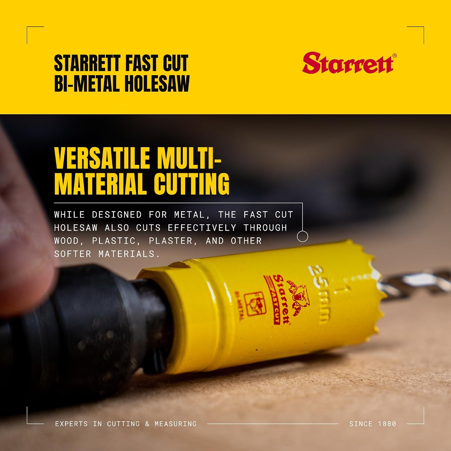 Detalle de Starrett FCH1036 21 mm hålsåg i bi-metall med 41 mm sågdjup