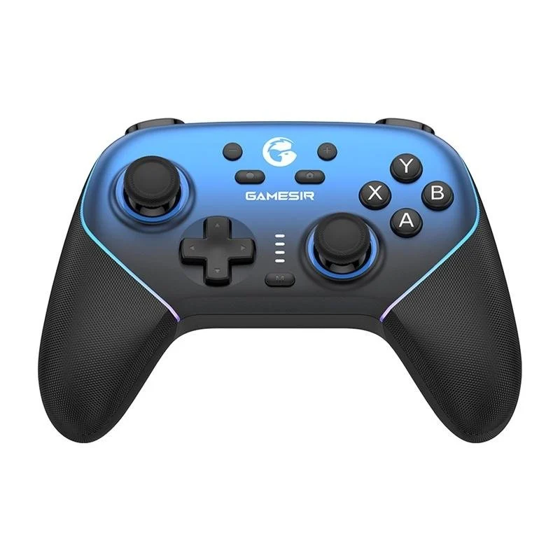 Detalle de GameSir SuperNova T4n Pro: mando inalámbrico azul para PC, Switch, iOS y Android