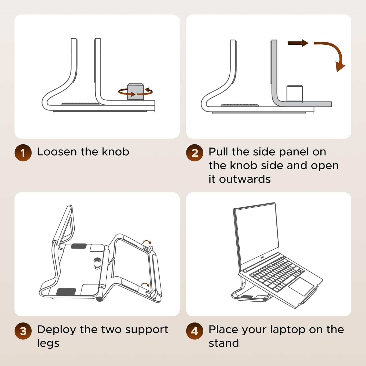 Thumbnail 6 de UGREEN 95207 2-in-1 Vertical Laptop Stand, Foldable Aluminium, 13–16-inch