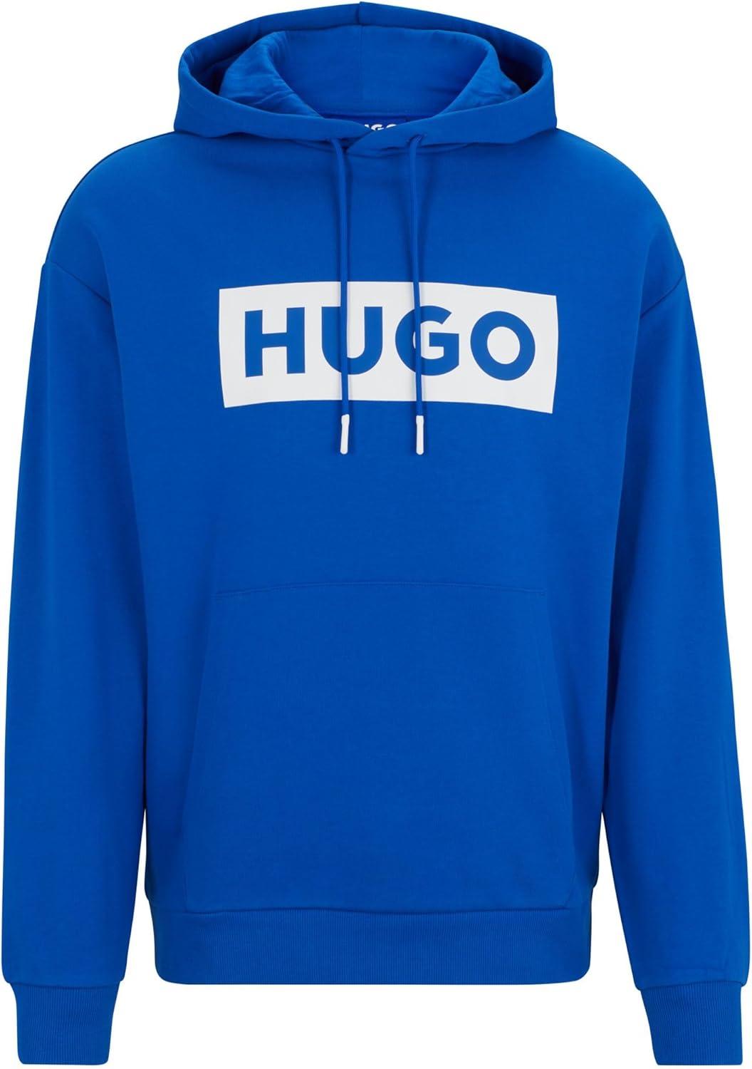 Thumbnail 5 de HUGO Mens Nalves Logo-print hoodie in cotton terry