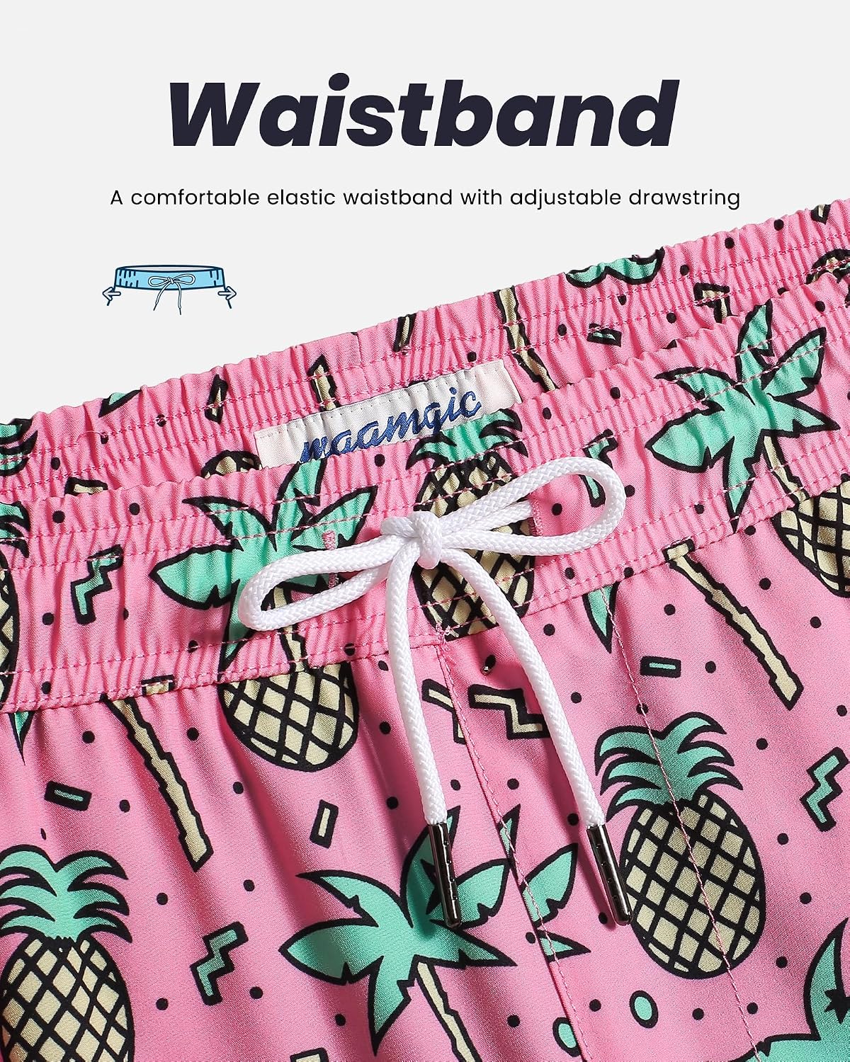 Detalle de maamgic Men's Swim Trunks, 5-Inch