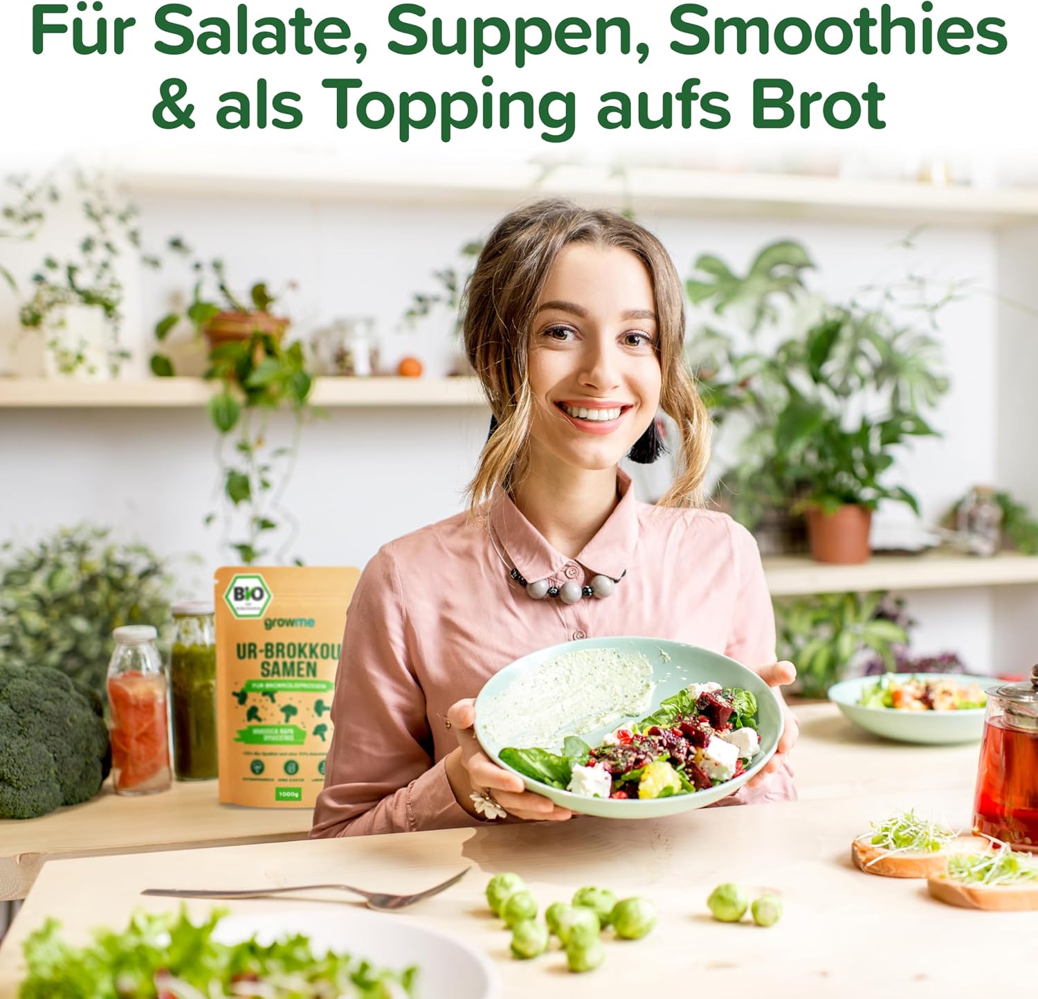 Detalle 1 de BIO Brokkoli-Sprossen Samen 500 g