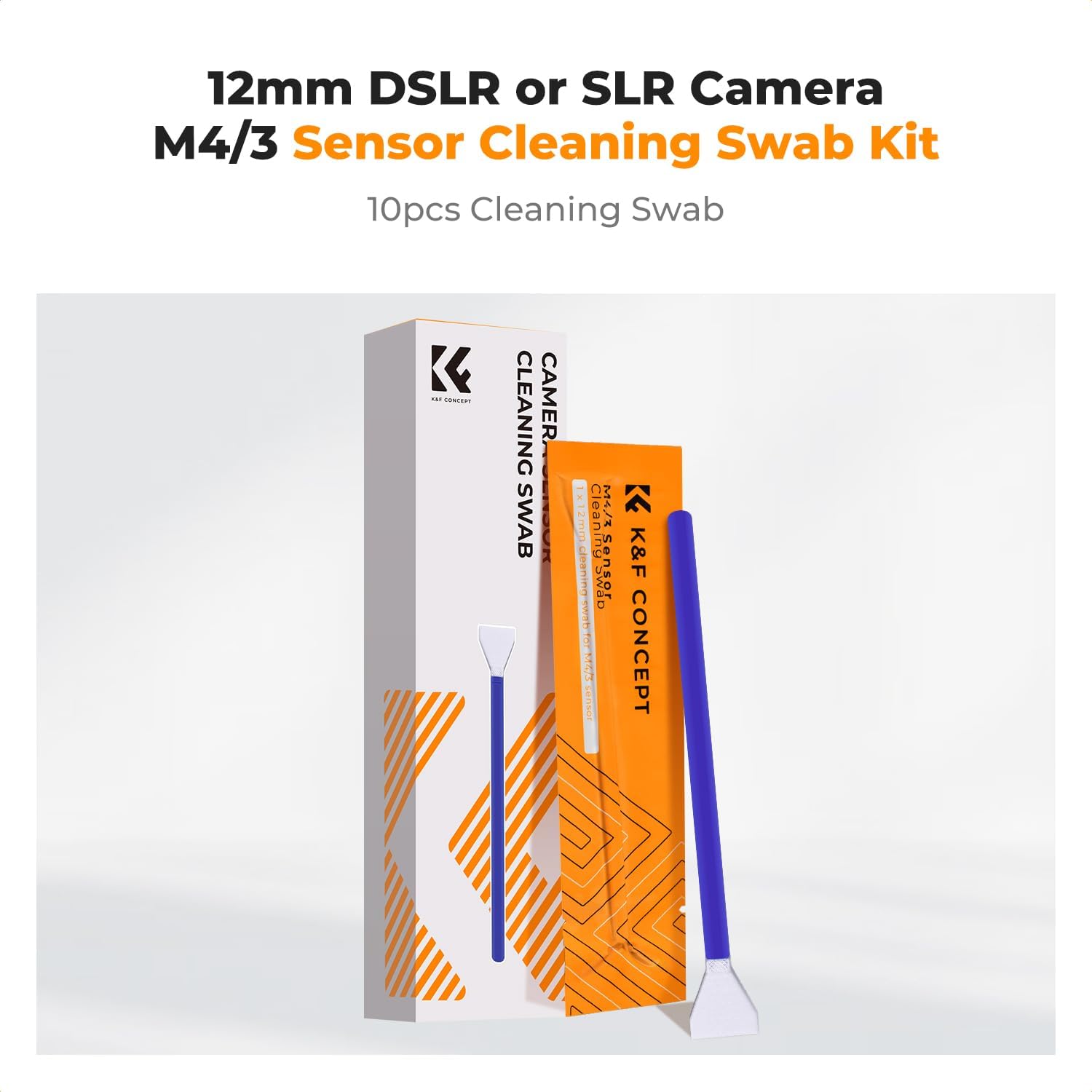 Detalle 2 de K&F CONCEPT Micro Four Thirds 4/3 Sensor Cleaning Swabs (10 x 12mm)