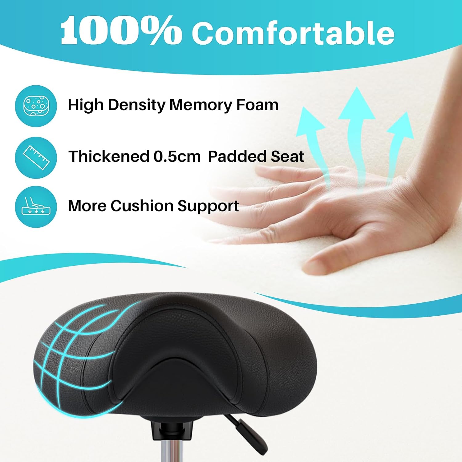 Detalle 2 de YEEZEE Saddle Stool Ergonomic 19–24.5