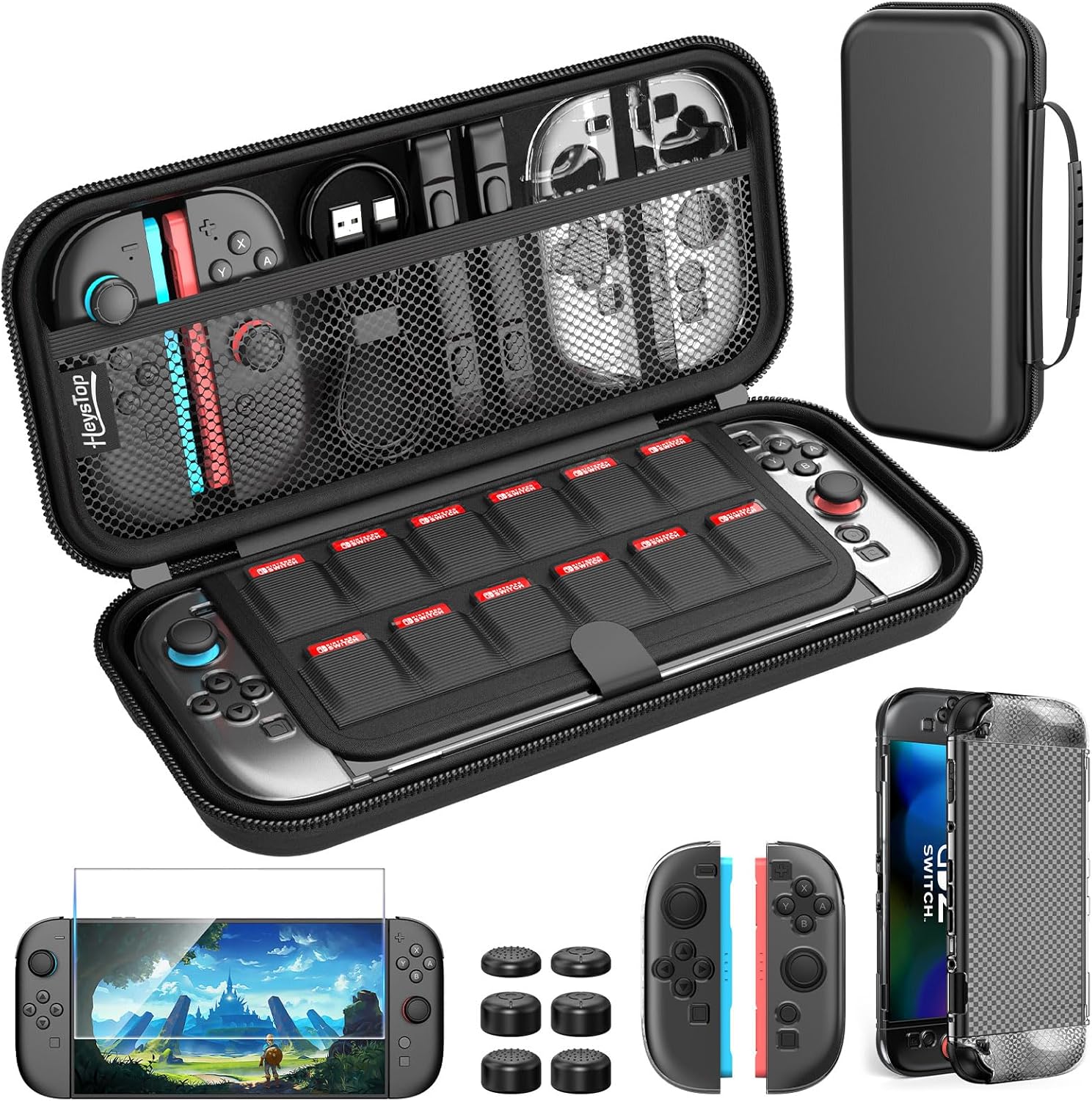 Detalle de HEYSTOP Étui Nintendo Switch 2 1 kit de voyage