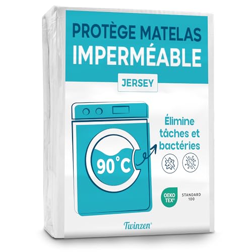 Detalle de Twinzen - Protège-matelas 90x190 imperméable, lavable à 90°
