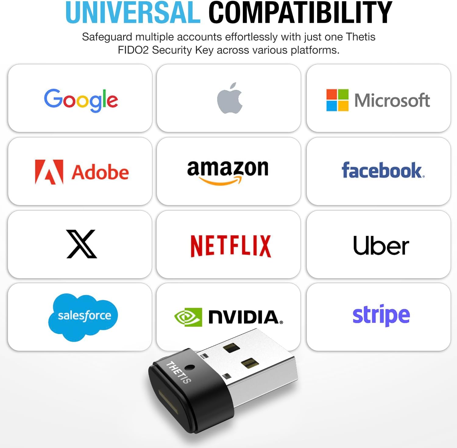 Thumbnail 2 de Thetis Nano-A FIDO2 llave de seguridad USB-A