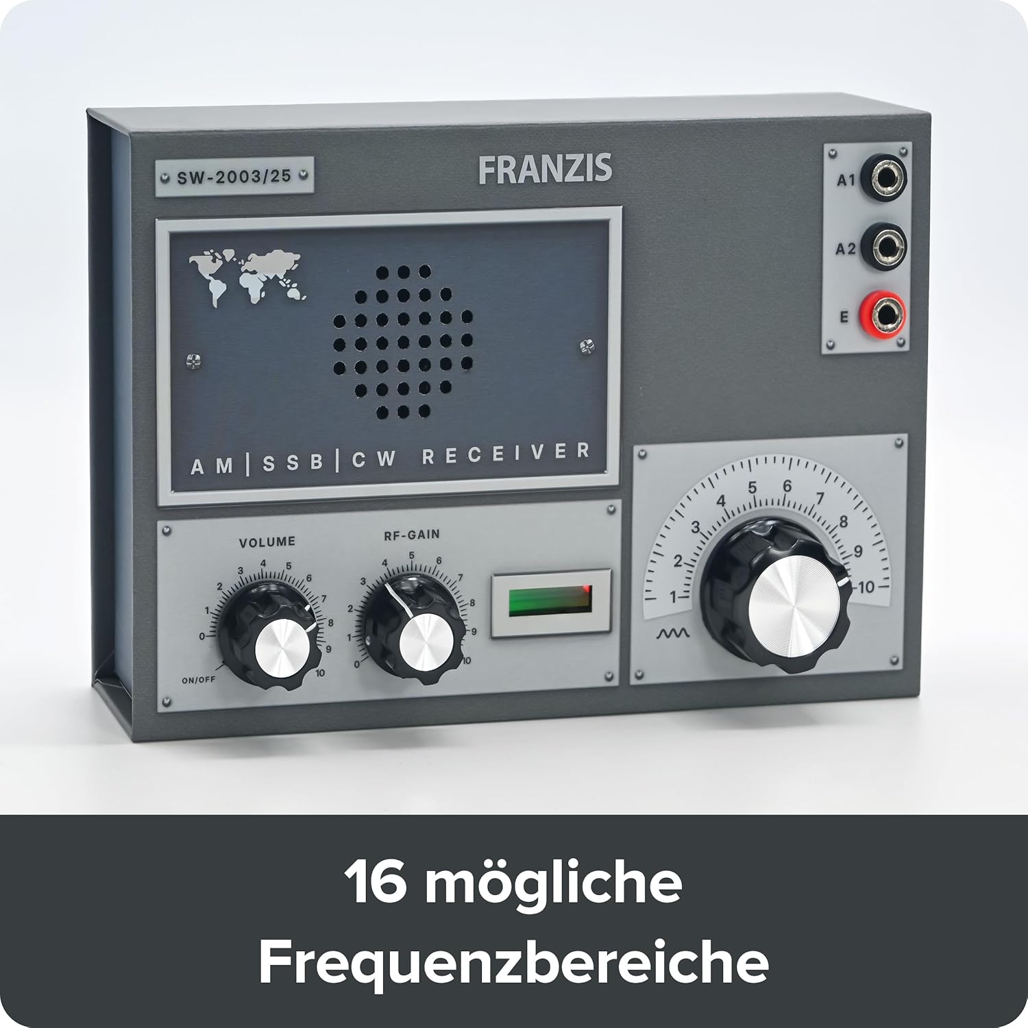 Detalle 2 de FRANZIS 67062 Weltempfänger – DIY-Radio für UKW, Kurz- und Mittelwelle