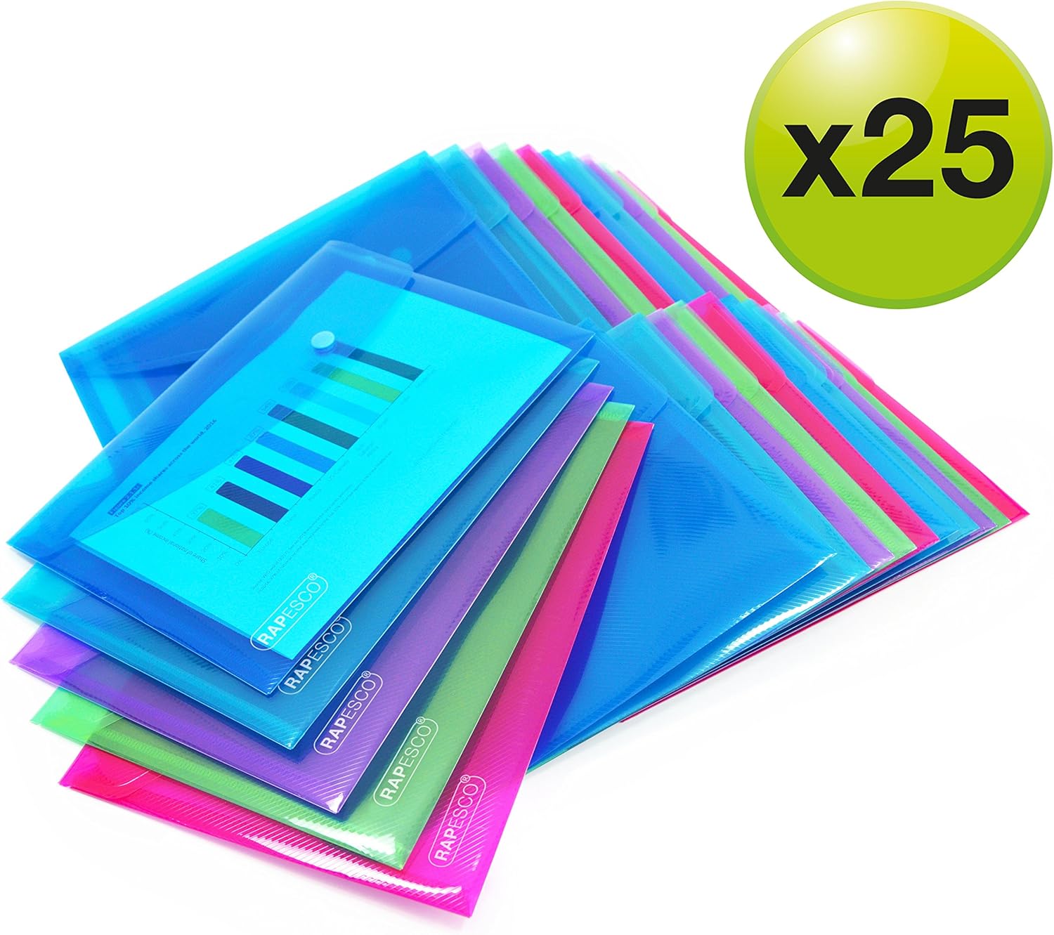 Thumbnail 1 de Rapesco 1498 ECO Pochette A5 75 feuilles
