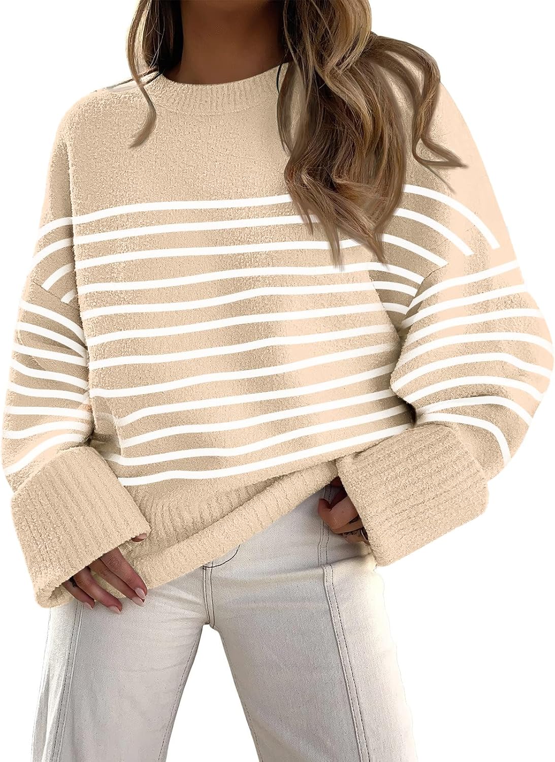Detalle de LILLUSORY Oversized Fuzzy Chunky Sweater for Women