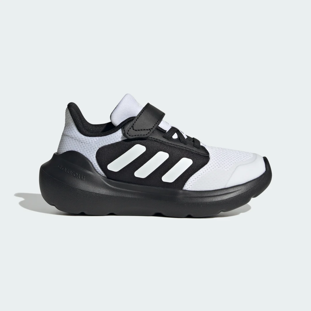 Detalle de Adidas Tensaur Run 2.0 Kids, zapatillas infantiles negras