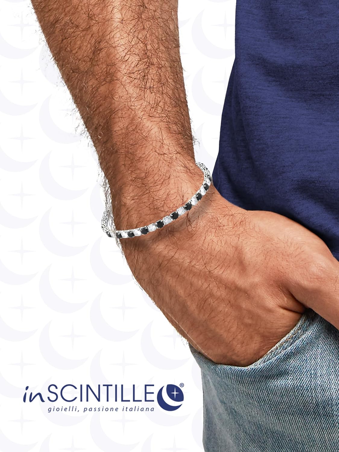 Detalle de inSCINTILLE Bracelet Tennis 17/20 cm đź’Ť