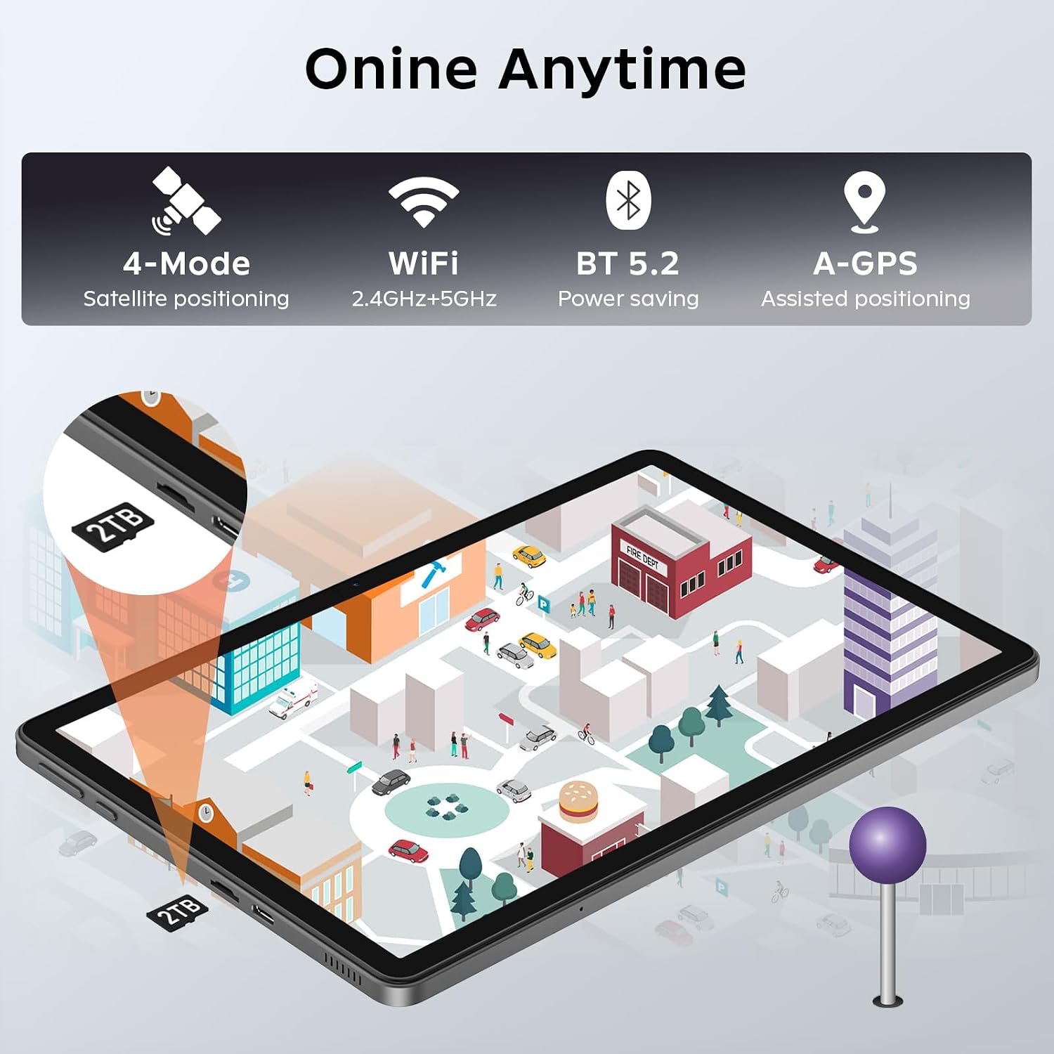 Thumbnail 6 de Raemond Android 16 11-inch Tablet with Gemini AI (T7250, 24GB RAM, 256GB ROM, 2TB TF, IPS HD)
