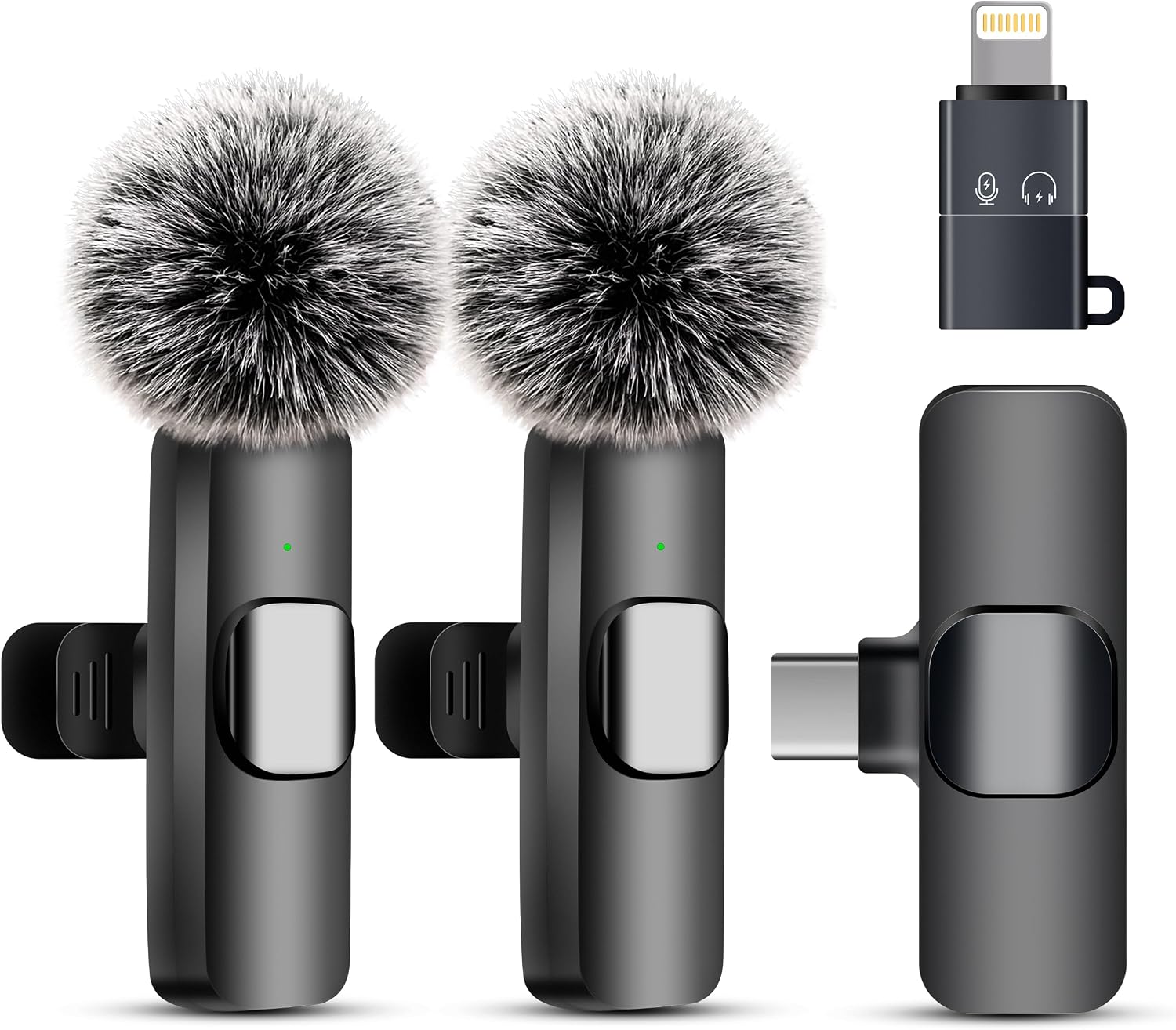Detalle de Uewpv 2026 Microfono Wireless: Kit dualità per Vlog e contenuti social