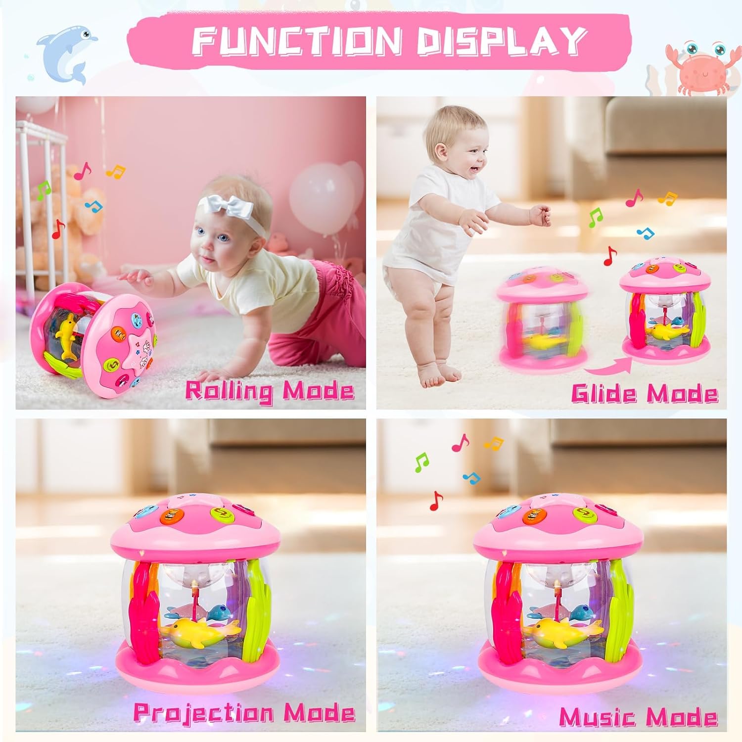 Thumbnail 1 de m zimoon Baby Toys 6 Months Plus sensory musical toy