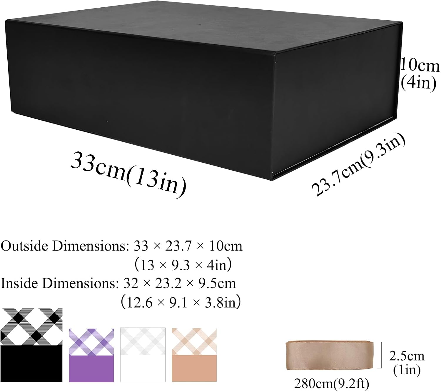 Thumbnail 1 de Tekhoho Black Gift Box 33x23.7x10cm