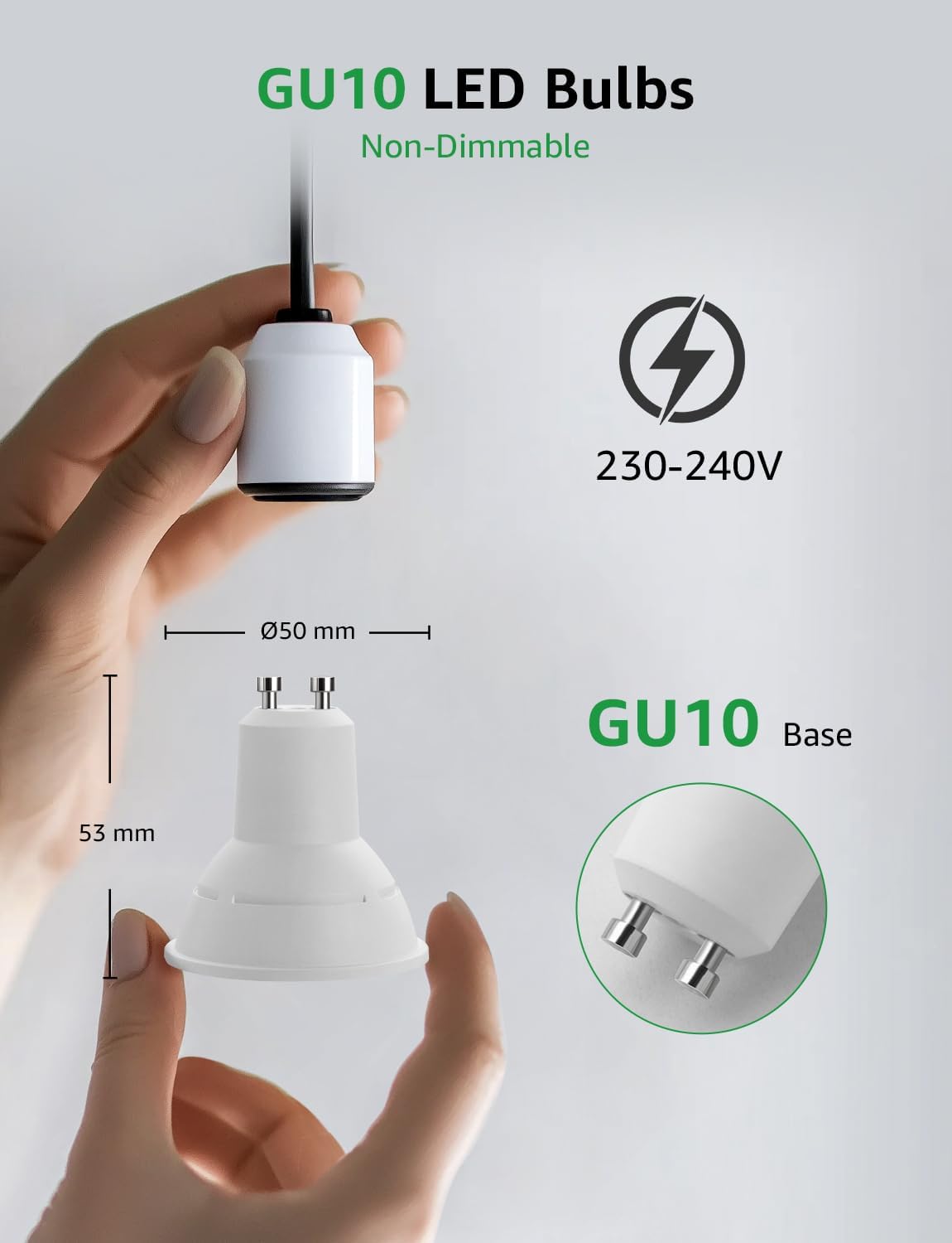 Thumbnail 5 de Lepro GU10 LED Bulbs 590LM 3.3W Pack of 10