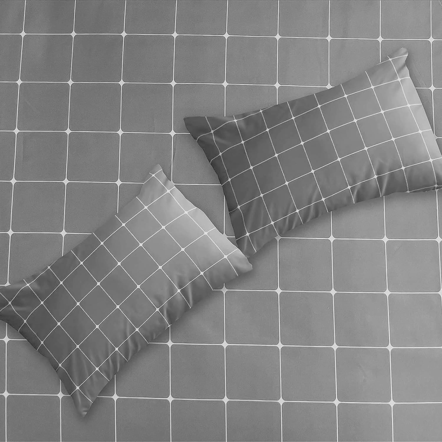 Detalle de Lazzaro King Size Duvet Cover Set (Premium Microfibre, Reversible) with Zipper Closure