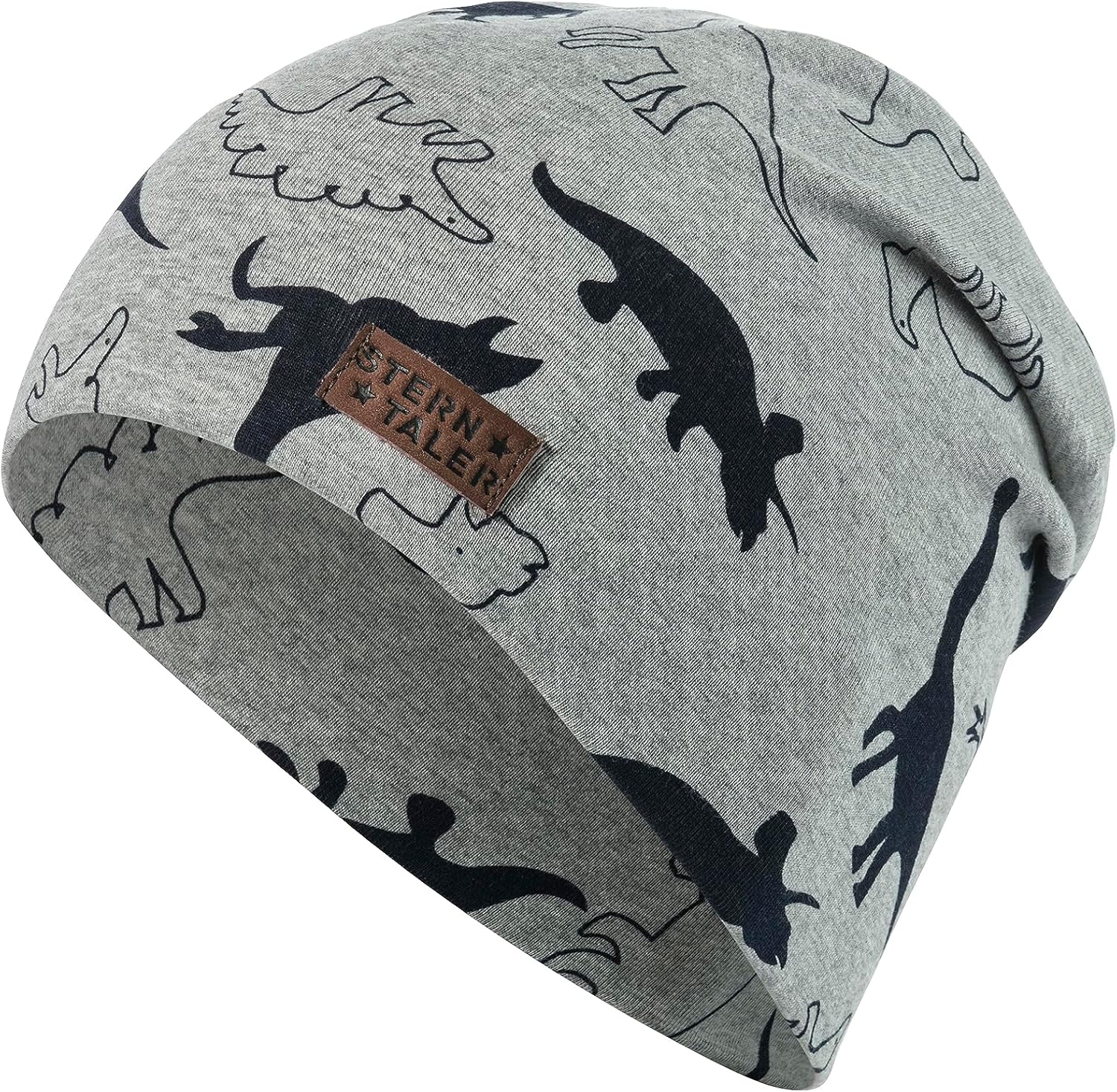 Sterntaler Jungen Slouch-Beanie Dino2 Mütze aus Jersey mit Dino-Print
