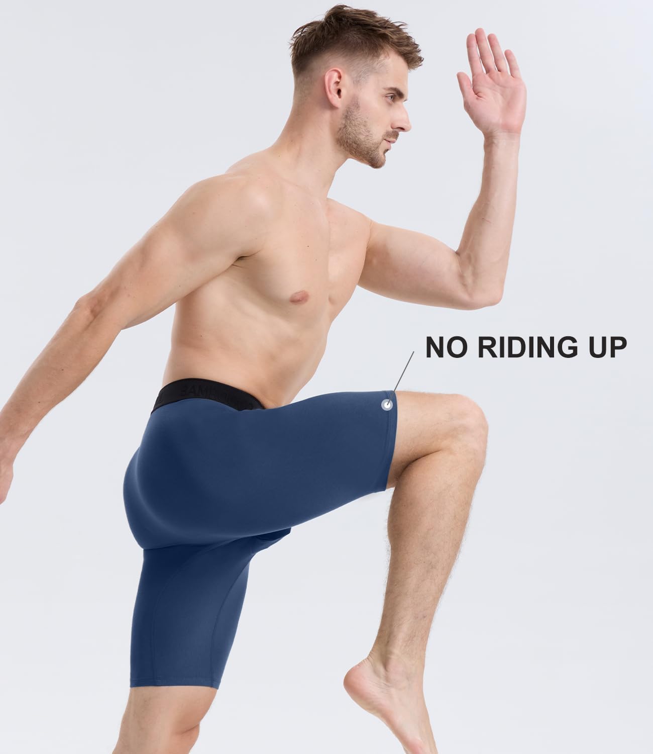 Detalle de BAMBOO COOL Men's Long Boxer Briefs Performance Long Leg Underwear