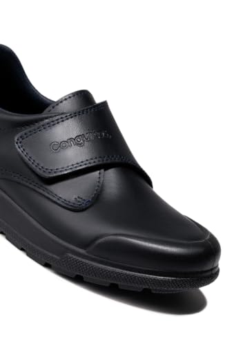 Detalle 2 de Conguitos Indestructibles: Zapatos Colegiales de Niño en Azul Marino, Talla 28
