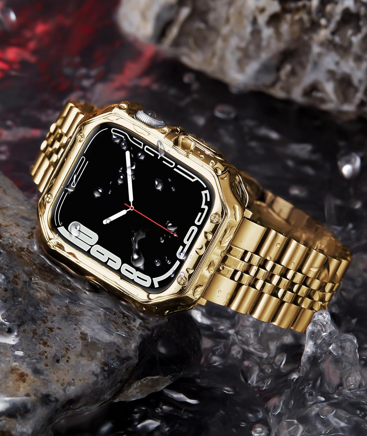 Thumbnail 3 de BINLUN Stainless Steel Apple Watch Strap with TPU Case — 38mm–49mm, Fits Ultra/SE/Series