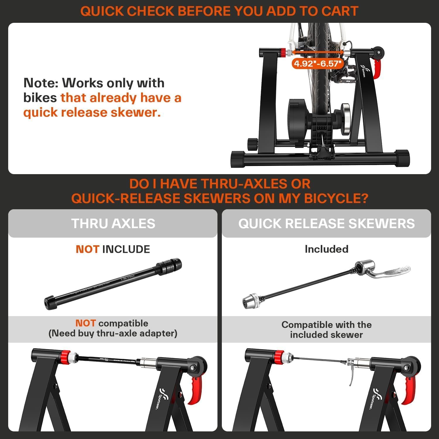 Thumbnail 4 de Sportneer Turbo Trainer 6-level magnetic bike stand