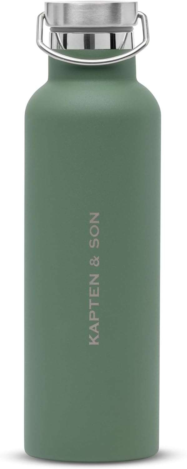 Thumbnail 1 de Kapten & Son gourde isotherme en acier inoxydable 0,75 l bleu glacé, couvercle anti-fuite