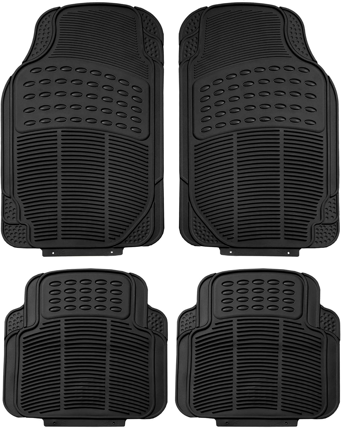 Detalle de FH Group Rubber Car Floor Mats Universal Fit